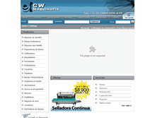 Tablet Screenshot of cwmaquinaria.com